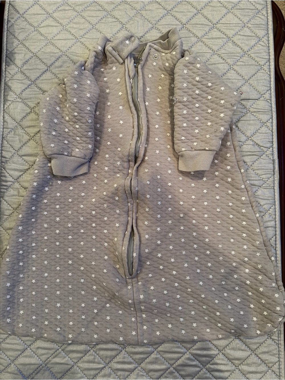 Hudson baby sleep sack gray with stars Kids Star-Print Sleep Sack